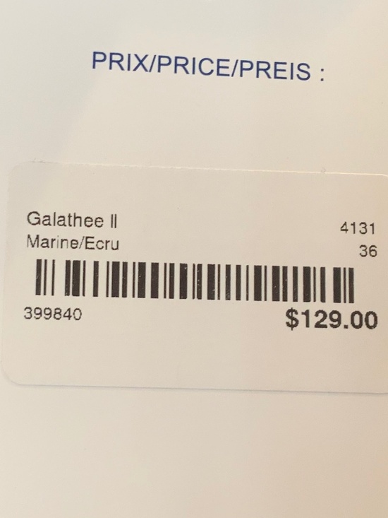 Galathee 3/4 sleeve cotton t-shirts navy/white stripe Saint James - Picture 3 of 4